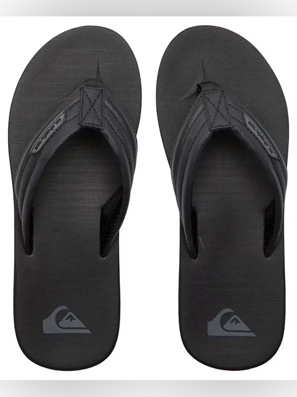 Quiksilver Carver Tropics III Sandals Flip Flops Black Mens Size 13 New